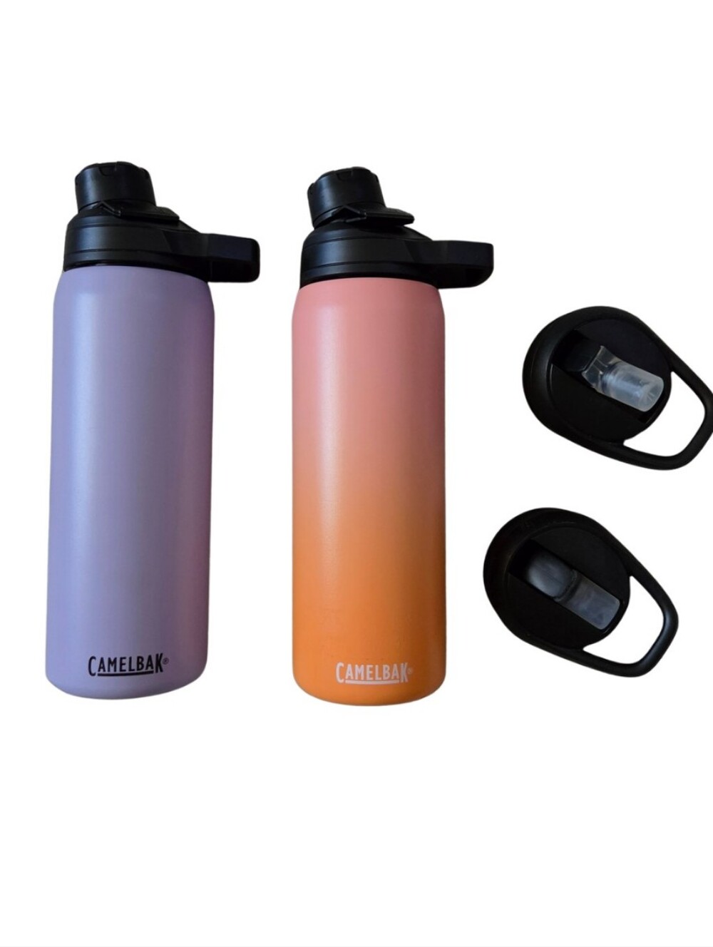 Camelbak Gradient Insulated Bottles in Lavender and Peach-Orange